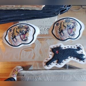 Embroidered Tiger and Panther Patches
